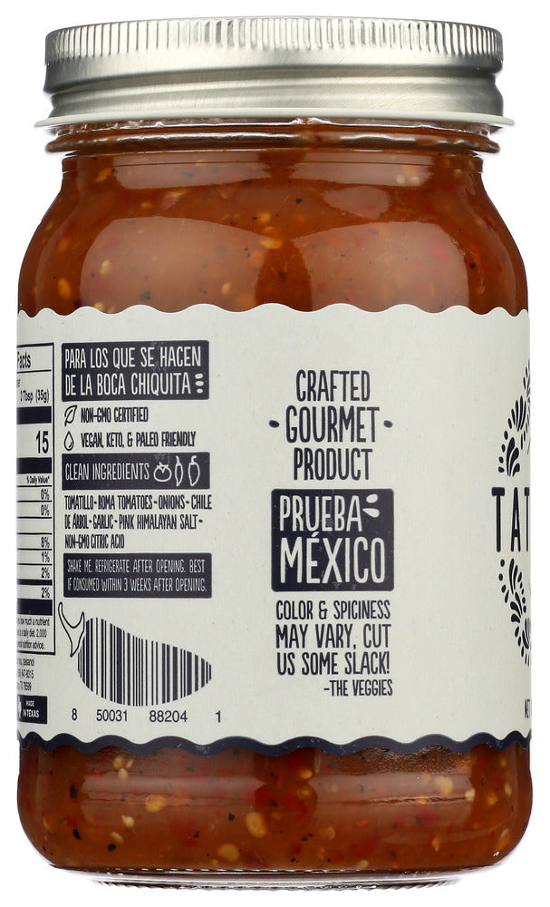 Tatemada: Arbol Salsa, 16 Oz