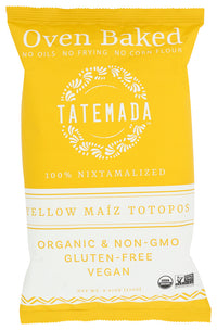 Tatemada: Yellow Oven Baked Maiz Totopos, 250 Gm