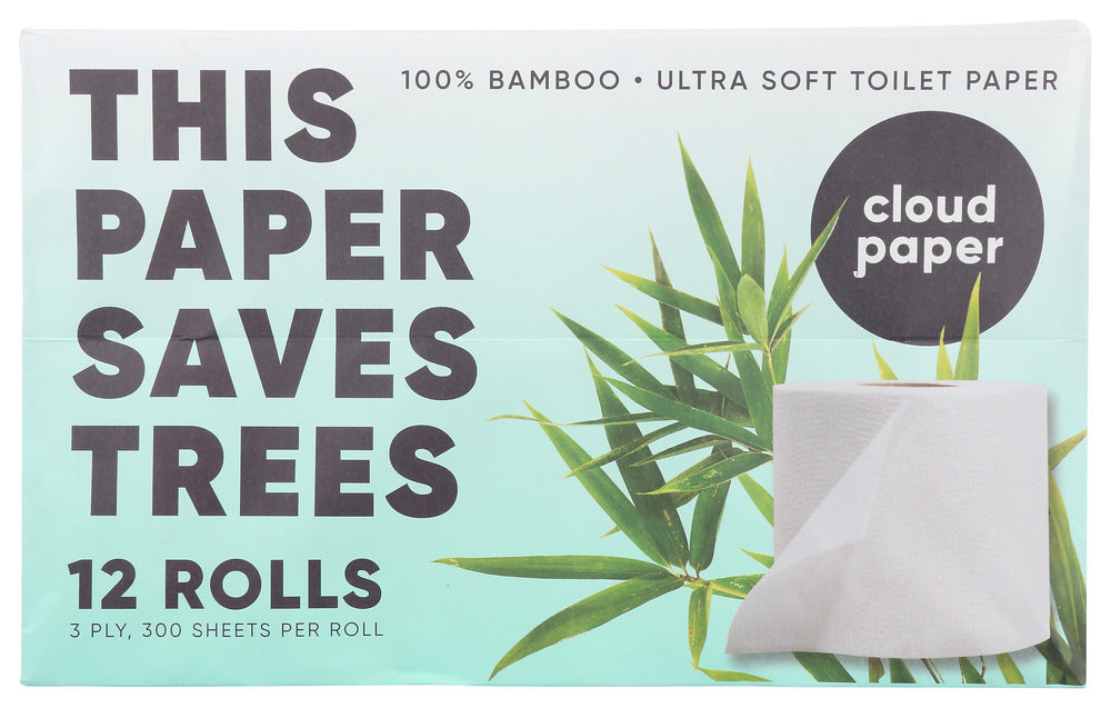 Cloud Paper: Toilet Paper Bamboo 3Ply, 12 Pk