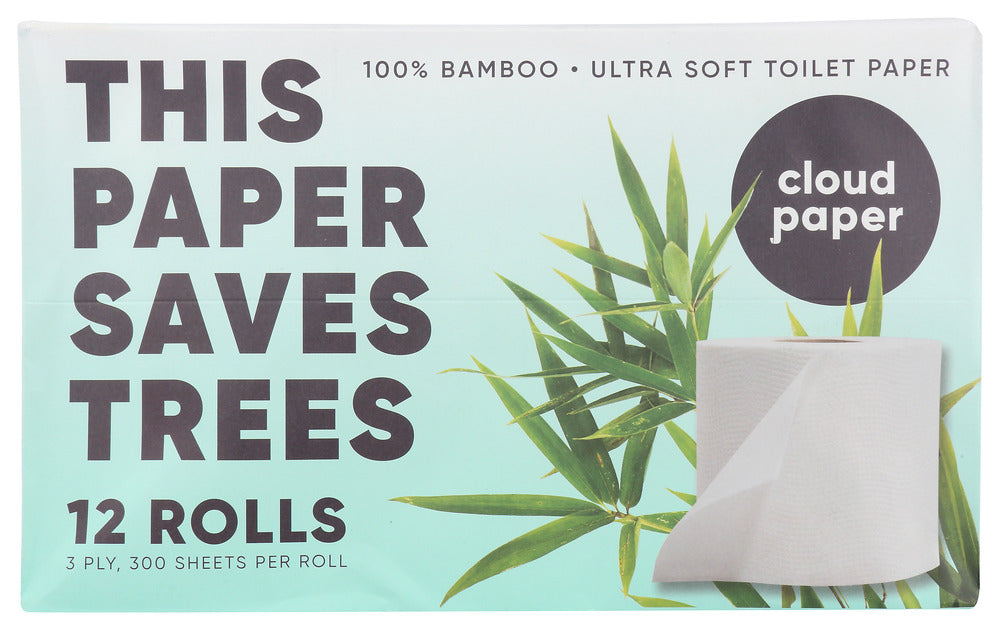 Cloud Paper: Toilet Paper Bamboo 3Ply, 12 Pk