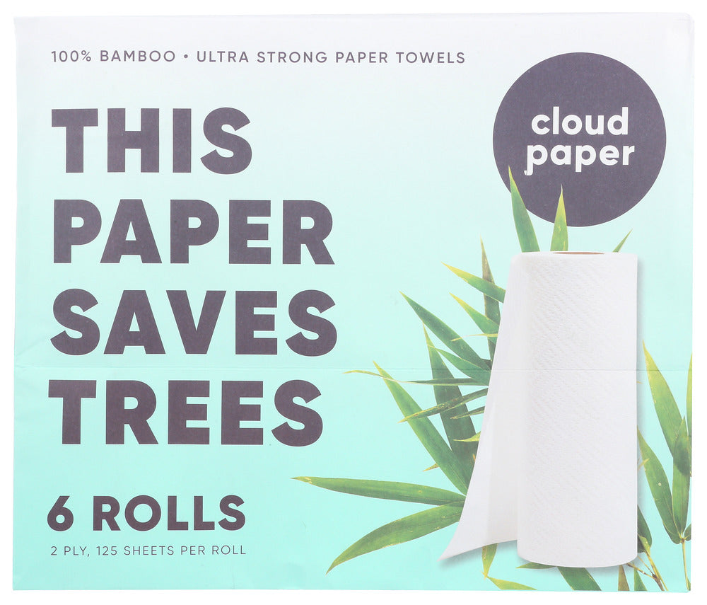 Cloud Paper: Towels Paper Bamboo 2Ply, 12 Pk