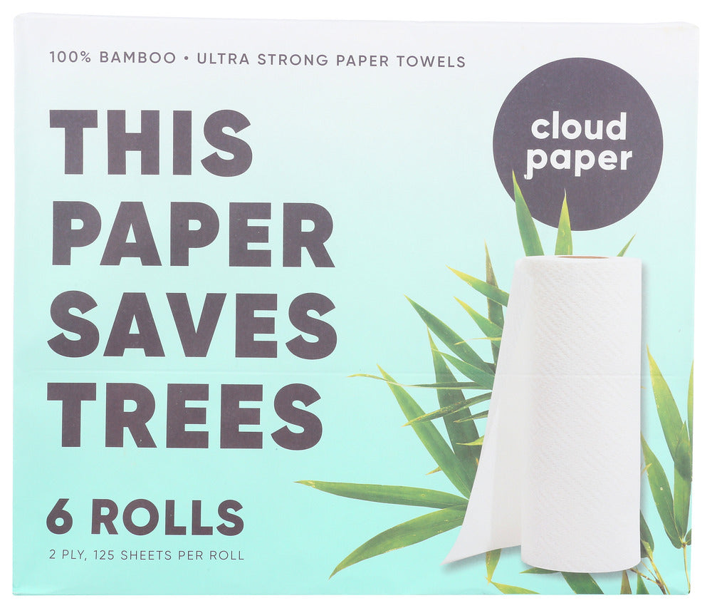 Cloud Paper: Towels Paper Bamboo 2Ply, 12 Pk