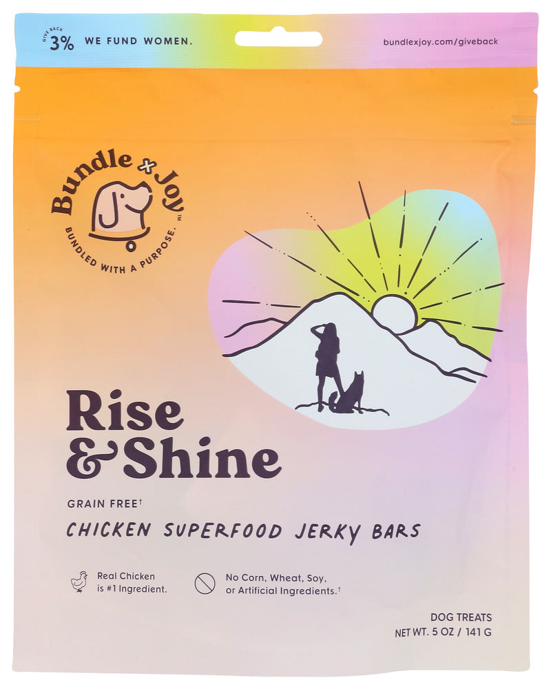 Bundle X Joy: Rise And Shine Chicken Jerky Superfood Bars, 5 Oz