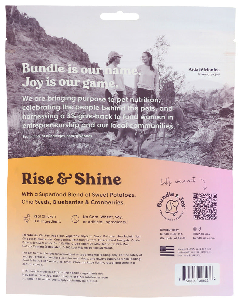 Bundle X Joy: Rise And Shine Chicken Jerky Superfood Bars, 5 Oz