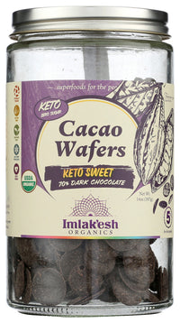 Imlakesh Organics: Cacao Wafers (Keto Sweet), 14 Oz