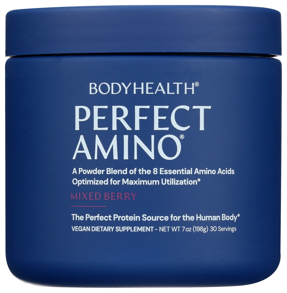 Body Health: Amino Powder Mixed Berry, 7 Oz