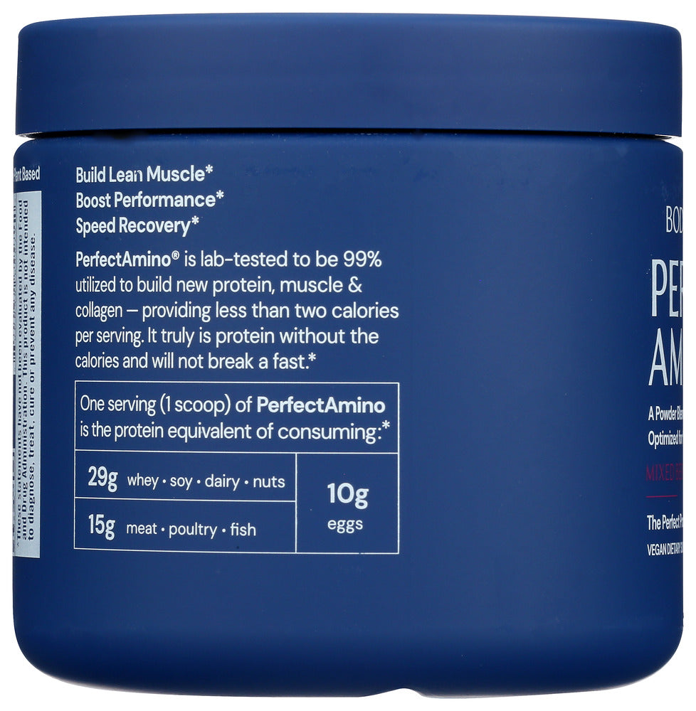 Body Health: Amino Powder Mixed Berry, 7 Oz