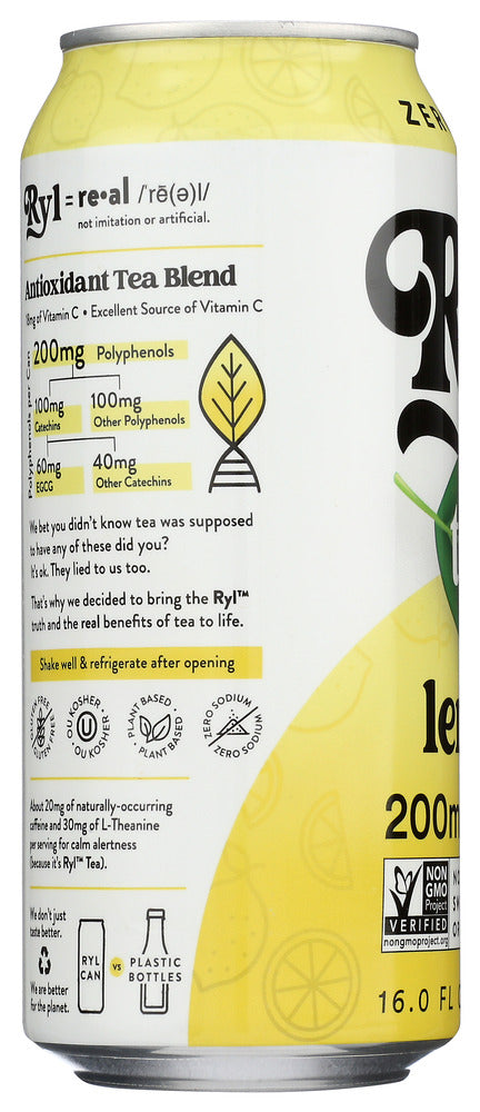 The Ryl Co: Tea  Black Lemon Rtd, 16 Fo