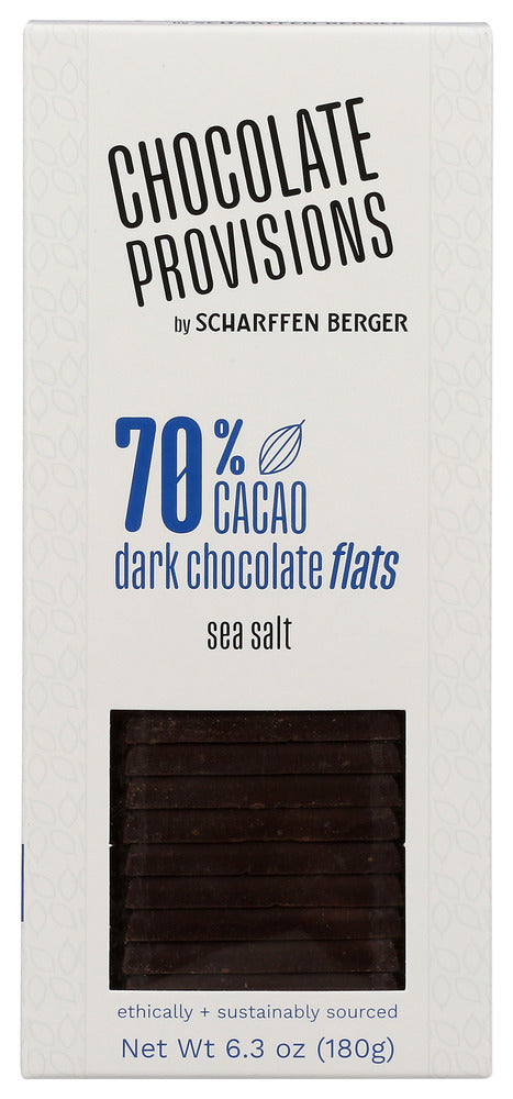 Scharffen Berger: 70 Percent Dark Chocolate With Sea Salt Flats, 6.3 Oz