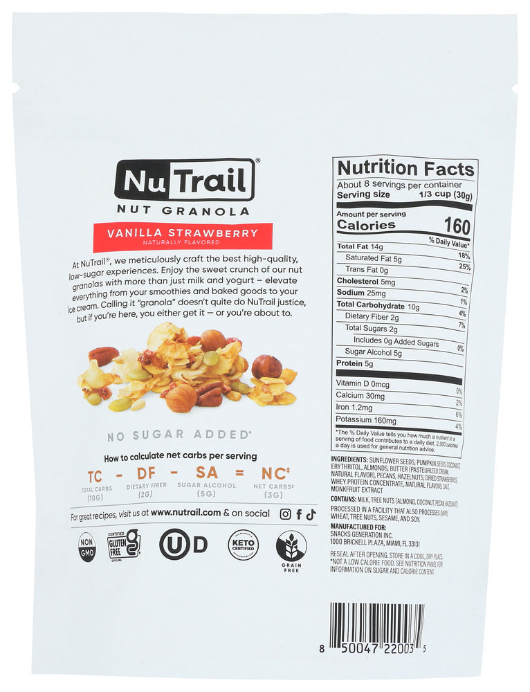 Nutrail: Granola Kto Strwbrry Van, 8 Oz