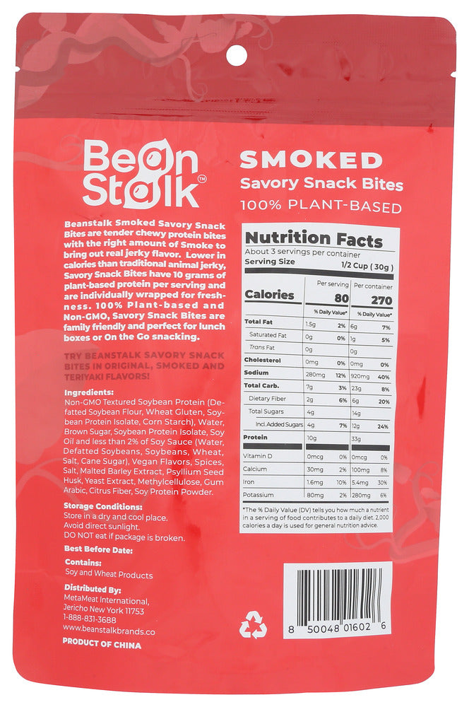 Beanstalk Brands: Smoked Savory Snack Bites, 3.5 Oz