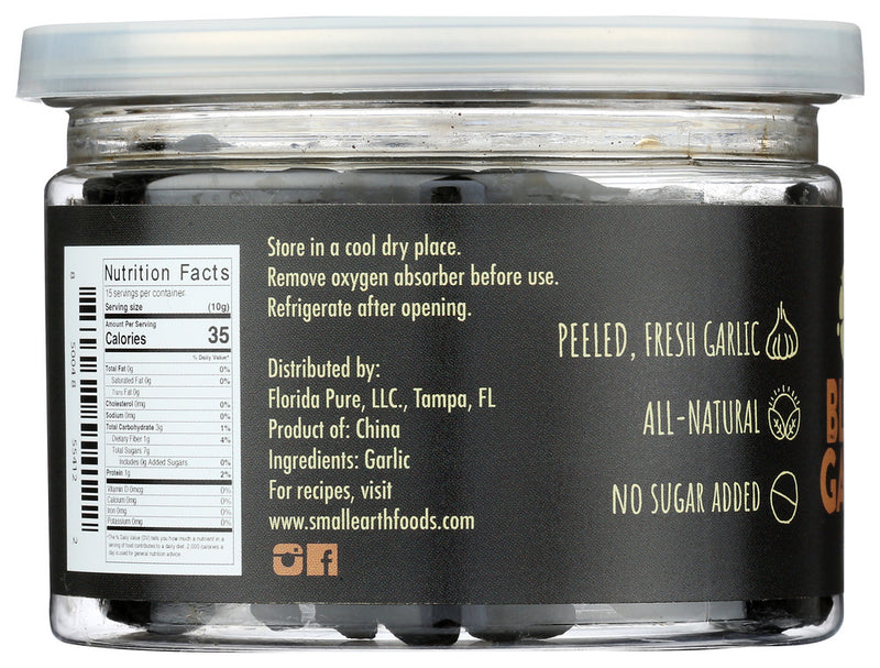 Small Earth Foods: Sea Salt Black Garlic Cloves, 5.29 Oz