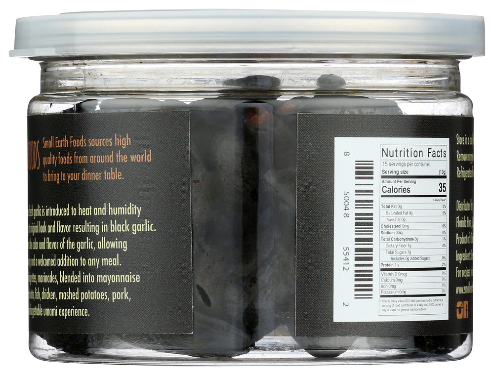 Small Earth Foods: Sea Salt Black Garlic Cloves, 5.29 Oz