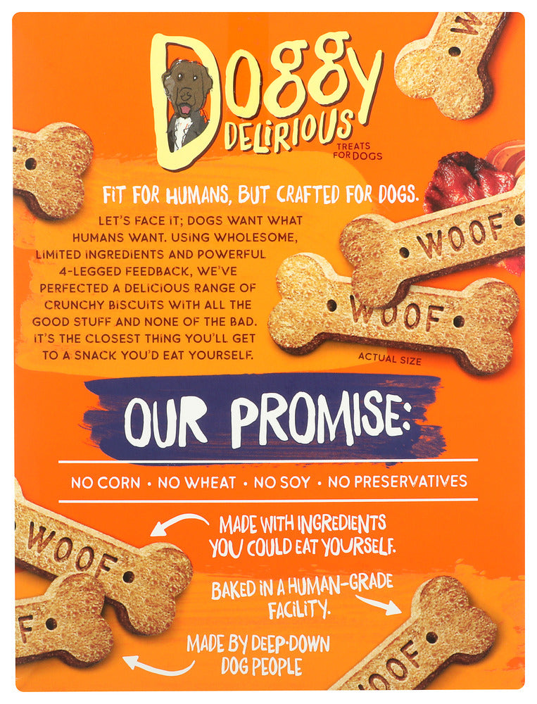 Doggy Delirious: Bbq Maple Bacon Bones Dog Treats, 16 Oz