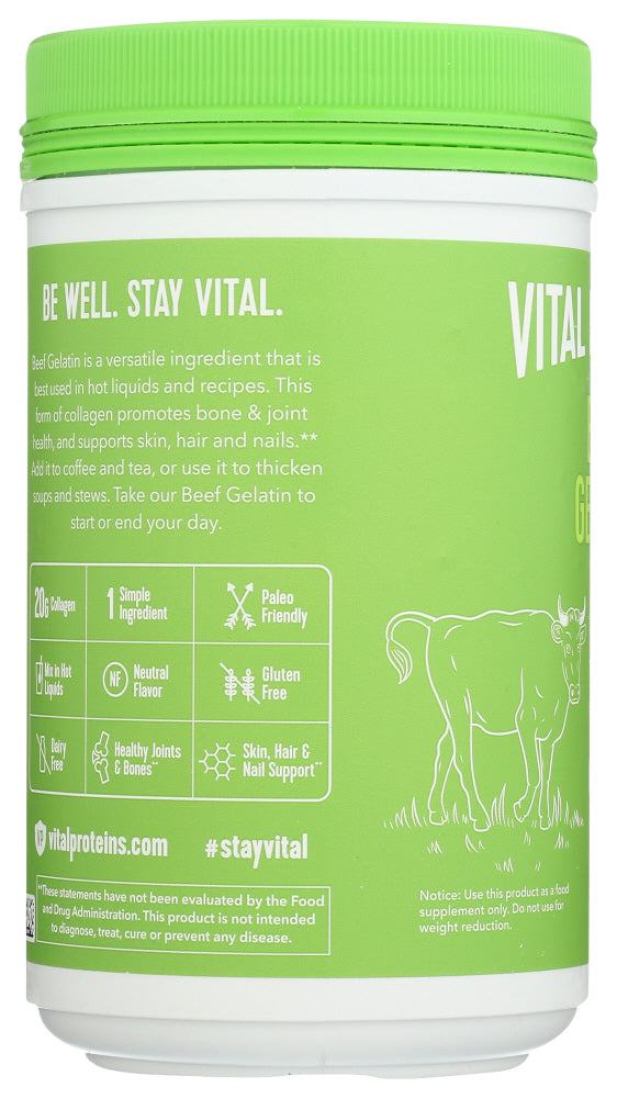 Vital Proteins: Beef Gelatin Powder, 16.4 Oz