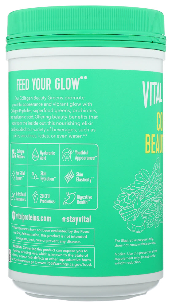 Vital Proteins: Collagen Beauty Greens, 10.2 Oz