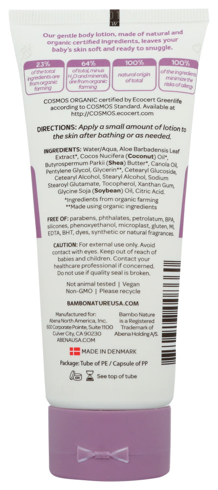 Bambo Nature: Lotion Body Snuggle Time, 3.4 Oz