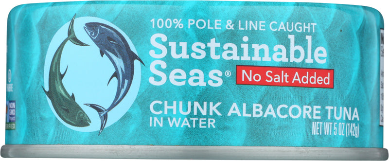 Sustainable Seas: Tuna Albcre Watr No Salt, 5 Oz