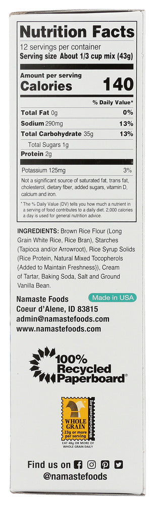 Namaste Foods: Waffle & Pancake Mix Gluten Free, 21 Oz