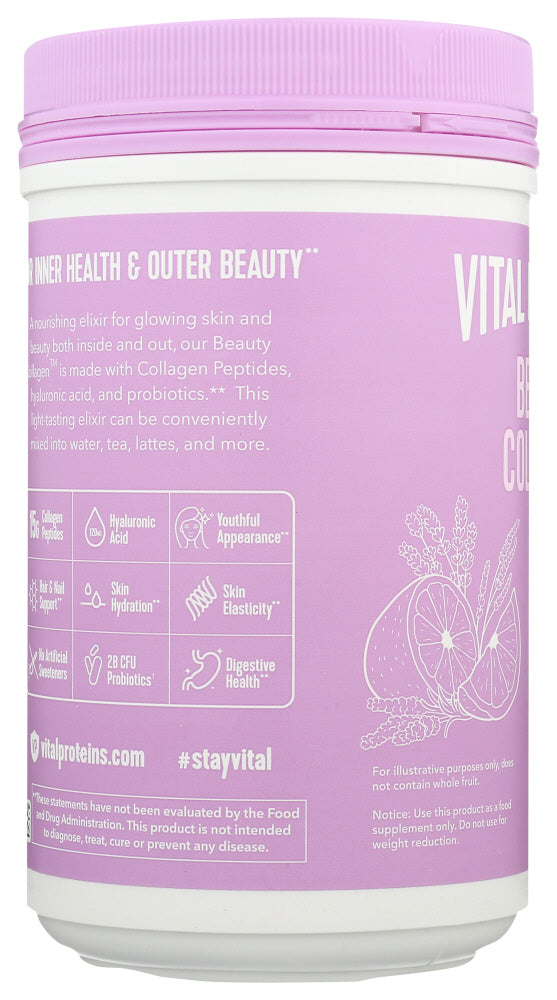 Vital Proteins: Collagen Beaty Lvndr Lmn, 9 Oz