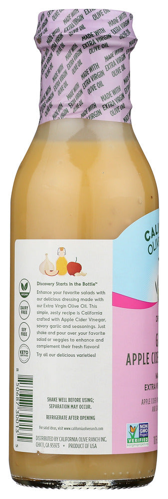 California Olive Ranch: Garlic Apple Cider Vinaigrette Dressing, 10 Fo