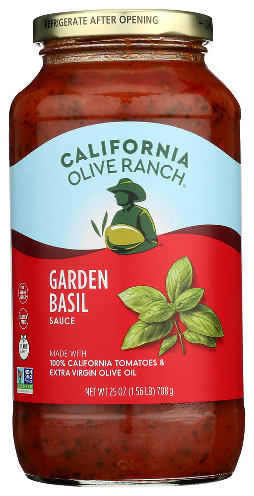 California Olive Ranch: Sauce Pasta Grdn Basil, 25 Oz