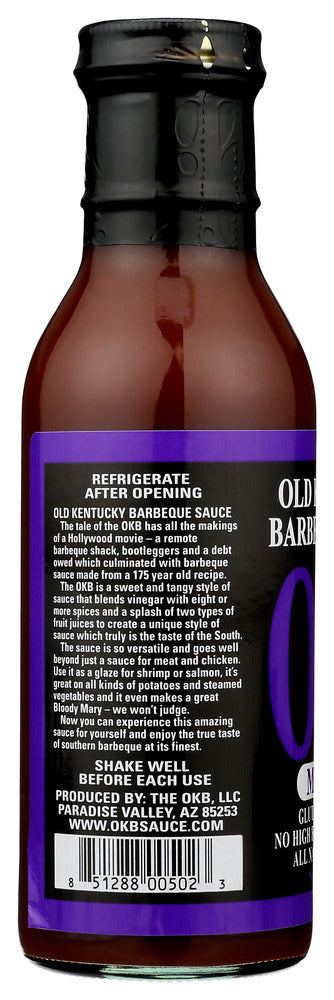 The Okb: Medium Bbq Sauce, 14 Oz