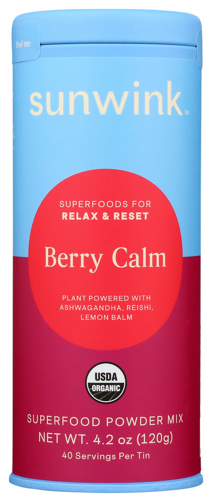 Sunwink: Superfd Pwdr Calm Berry, 4.2 Oz