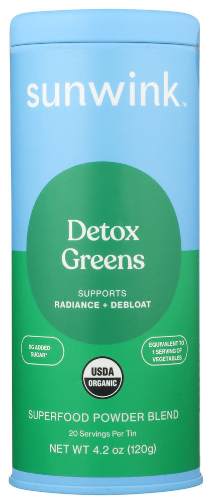 Sunwink: Super Food Powder Detox Greens, 4.2 Oz