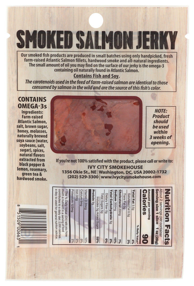 Ivy City Smokehouse: Smoked Salmon Jerky, 1.7 Oz