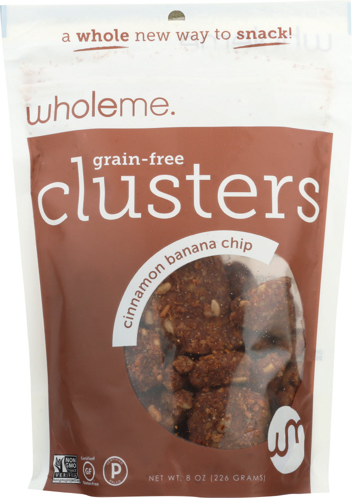 Wholeme: Cinnamon Banana Chip Grain Free Clusters, 8 Oz