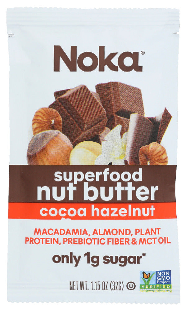 Noka: Superfood Chocolate Hazelnut Nut Butter Packs, 1.15 Oz