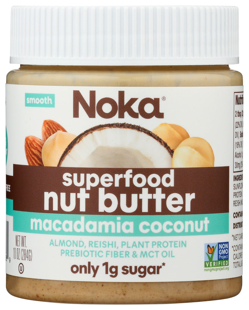 Noka: Superfood Macadamia Coconut Nut Butter Jars, 10 Oz