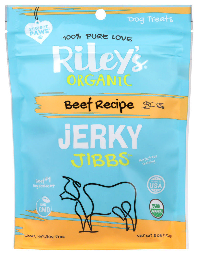 Rileys Organics: Organic Beef Jerky Jibbs, 5 Oz