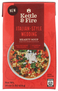 Kettle And Fire: Soup Italian Style Wedding, 16 Oz