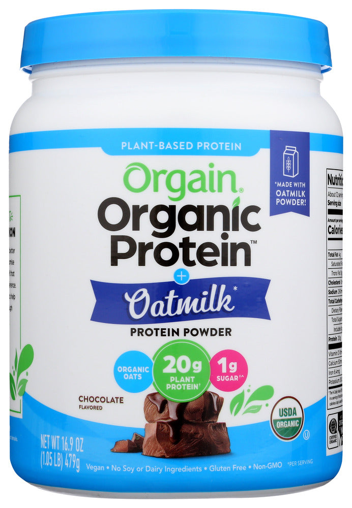 Orgain: Organic Protein Oatmilk Plant Based Protein Powder, 16.9 Oz