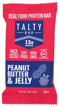 Talty Bar: Bar Peanut Butter N Jelly, 2 Oz