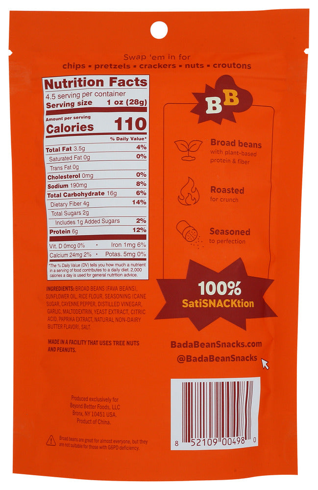 Bada Bean Bada Boom: Snack Bean Buffalo Wing, 4.5 Oz