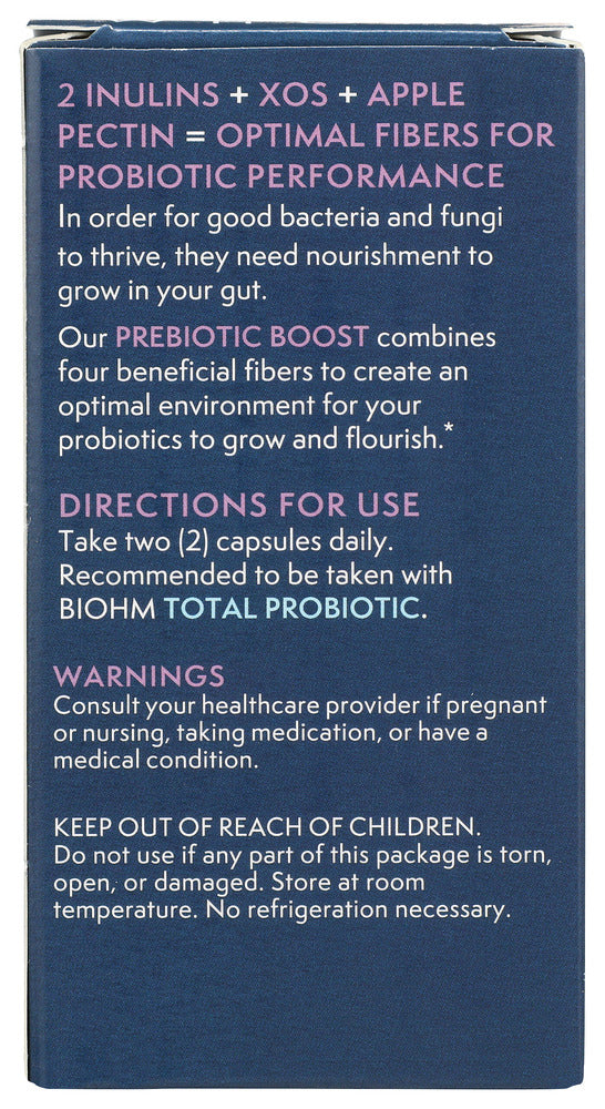 Biohm: Prebiotic Boost Supplement, 60 Vc