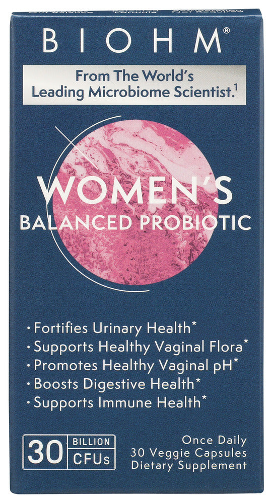 Biohm: Womens Balanced Probiotic Supplement, 30 Vc