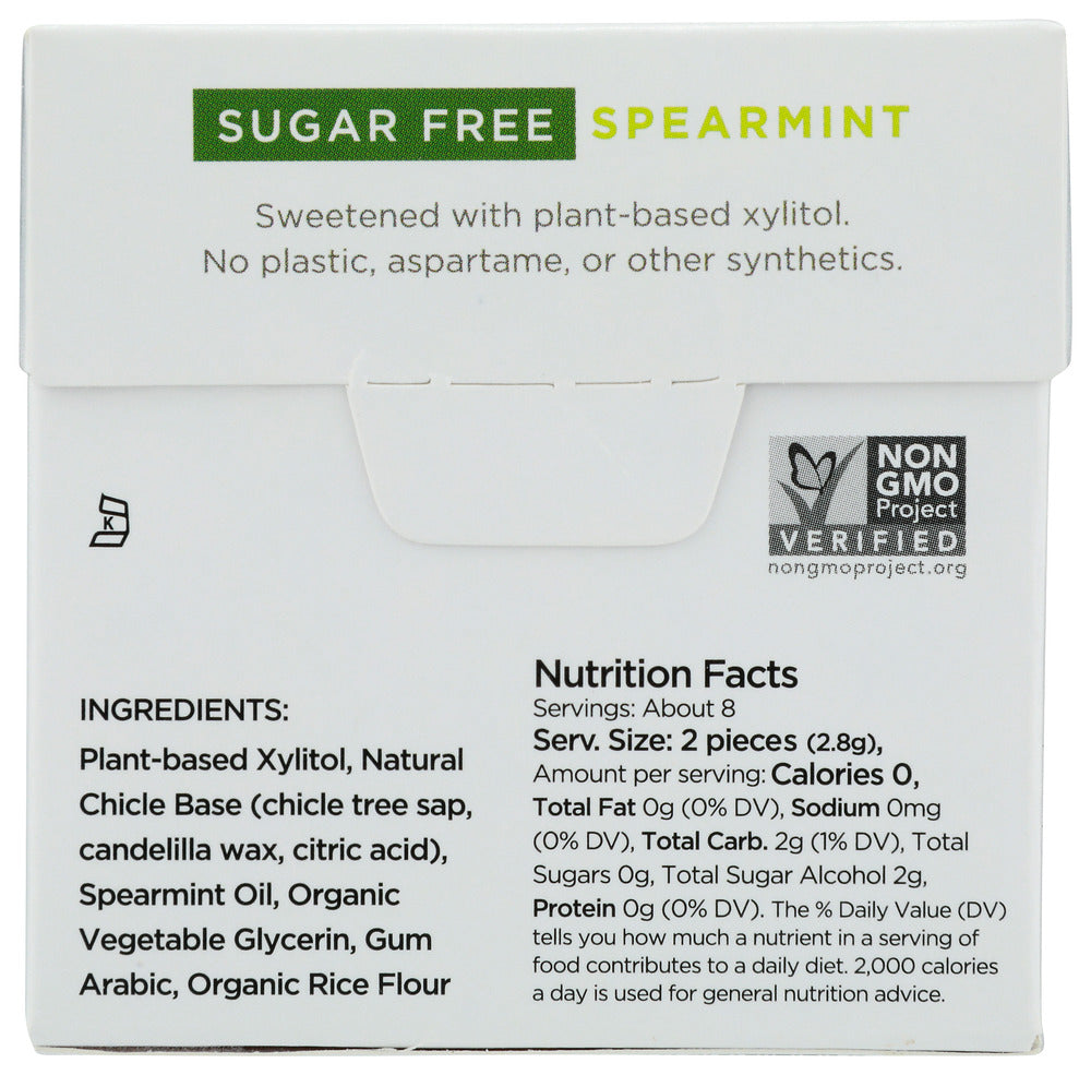 Simplygum: Spearmint Gum Sugar Free, 15 Pc