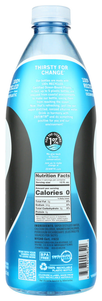 Zenwtr: Alkaline Water, 50.7 Fo