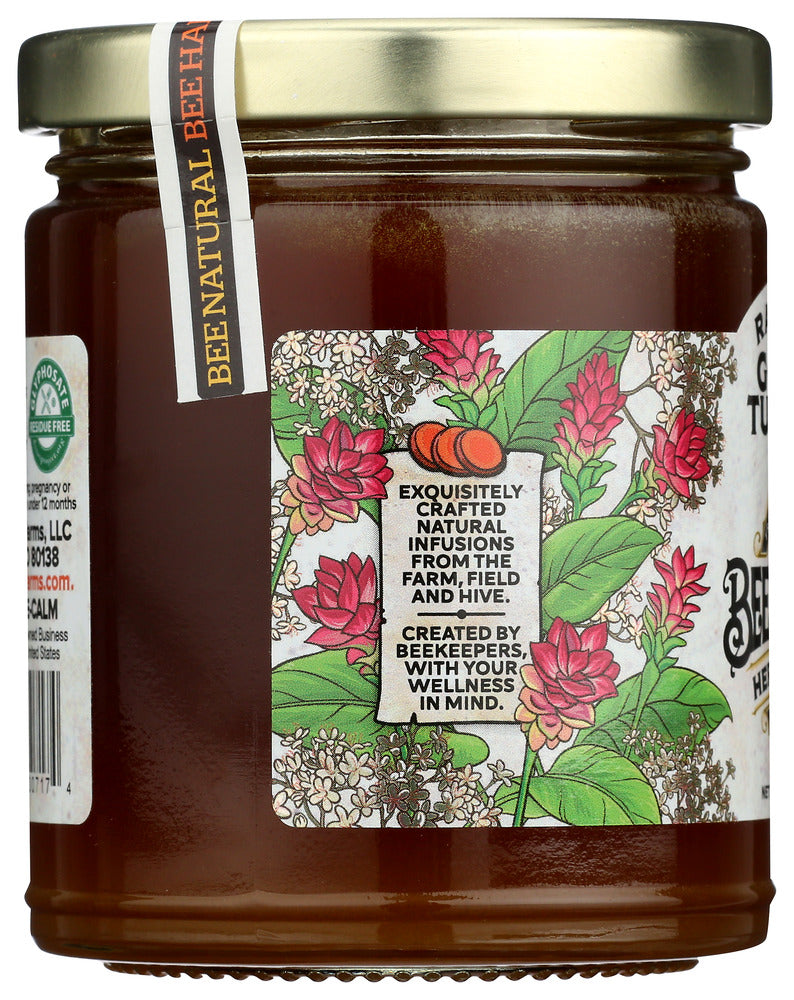 Bee Shepherd: Golden Turmeric Raw Honey, 12 Oz