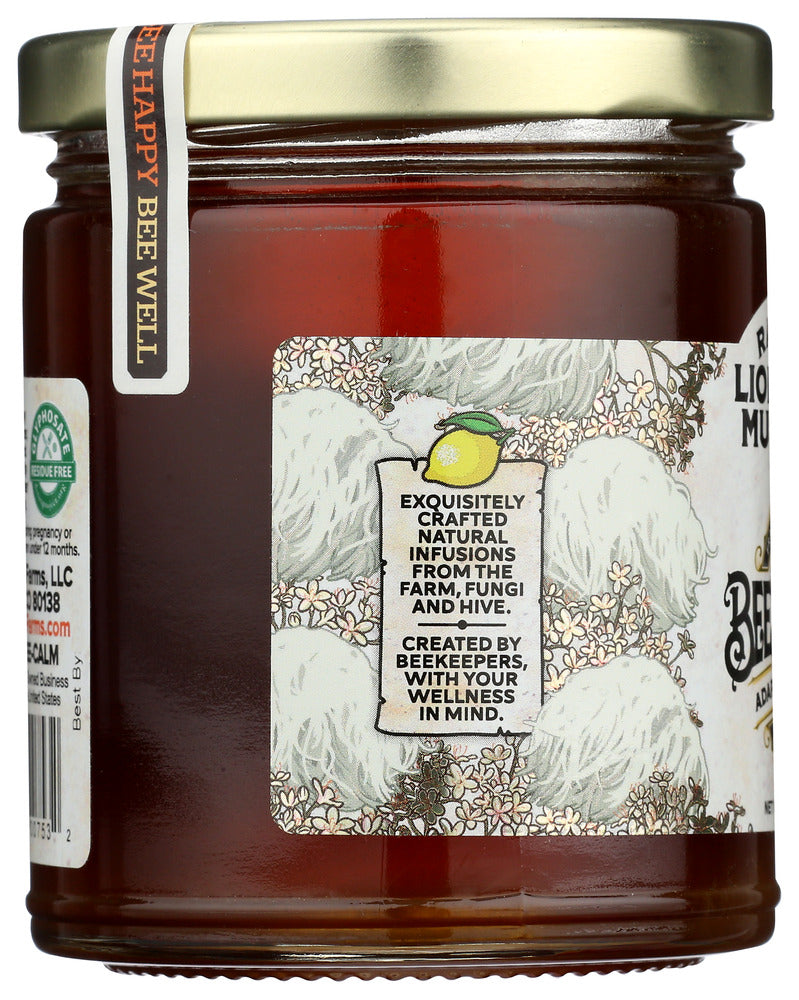 Bee Shepherd: Lions Mane Mushroom Raw Honey, 12 Oz