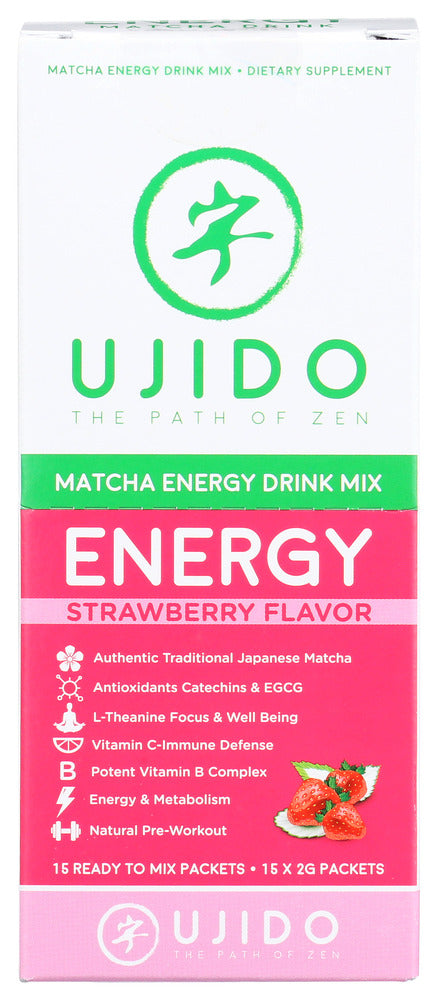 Ujido: Matcha Strawberry Energy, 2 Gm