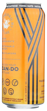 Yerbae: Mango Passion Fruit Sparkling Water, 16 Oz