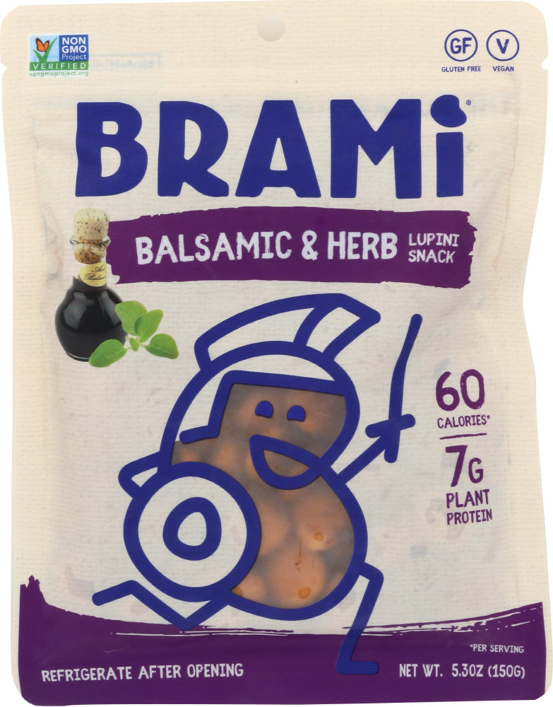 Brami Lupini Snack: Balsamic And Herb, 5.3 Oz