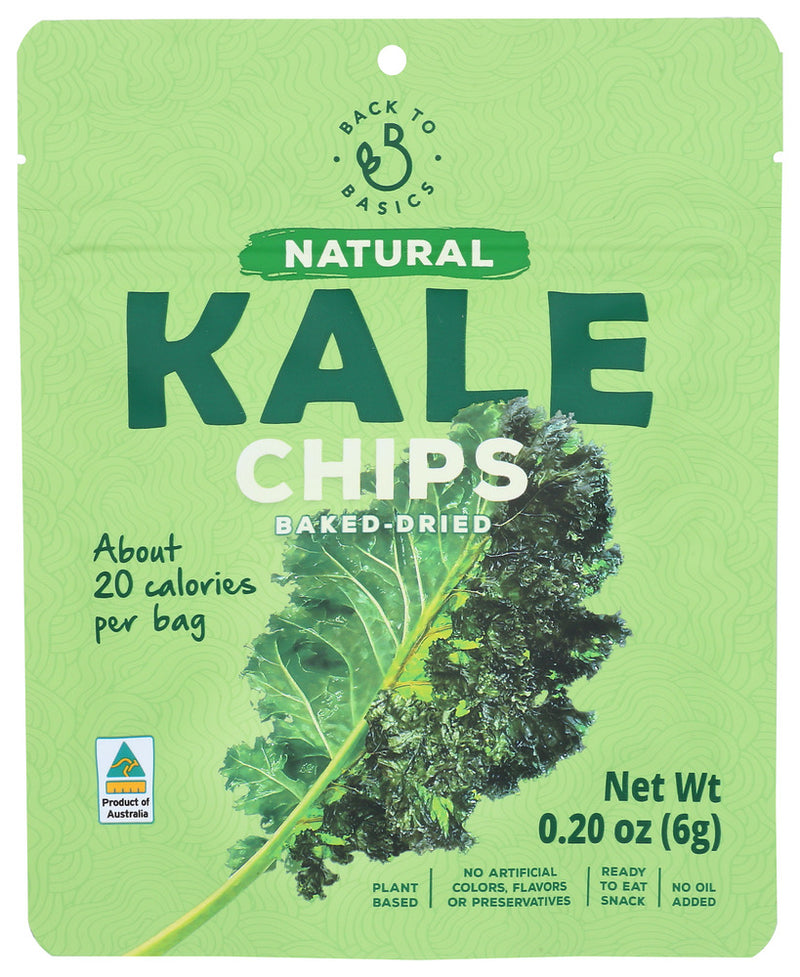 Back To Basics: Chips Kale Natural, 0.21 Oz