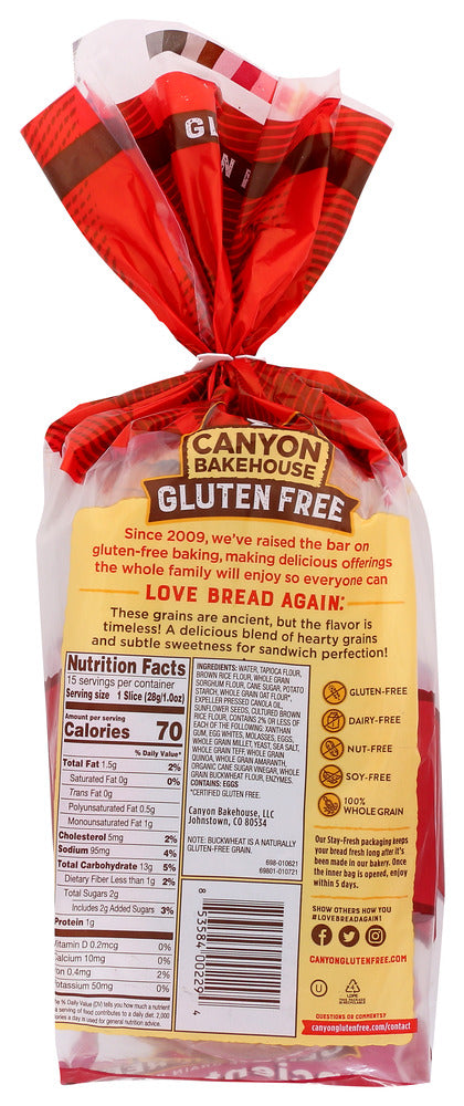 Canyon Bakehouse: Bread Ancient Grain, 15 Oz