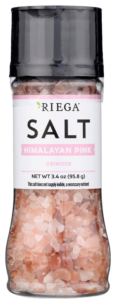 Riega: Himalayan Pink Salt Grinder, 3.4 Oz